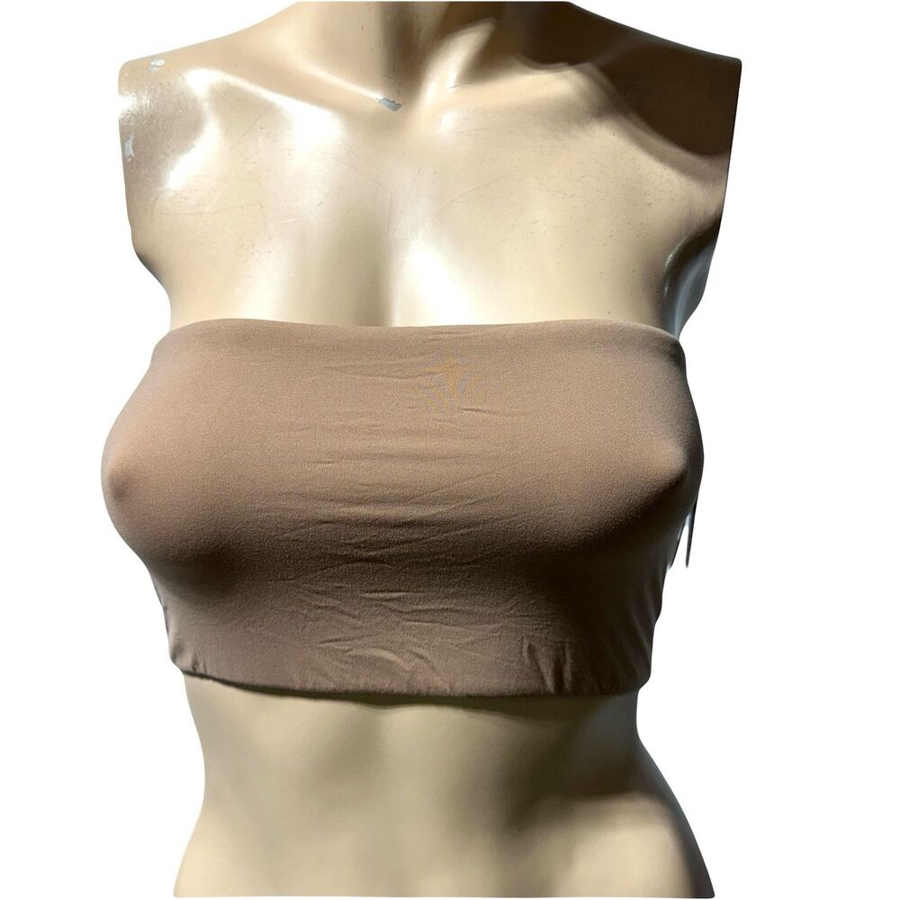 SKIMS Bandeau Stretch Strapless Fits Everybody Bra BR-BND-2026 Size M Sienna NWT